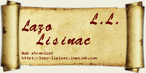 Lazo Lisinac vizit kartica